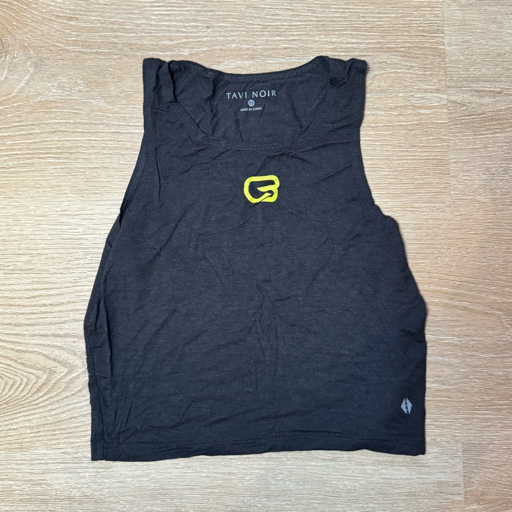 Tavi Noir Crop Tank Top - cyclebar branded